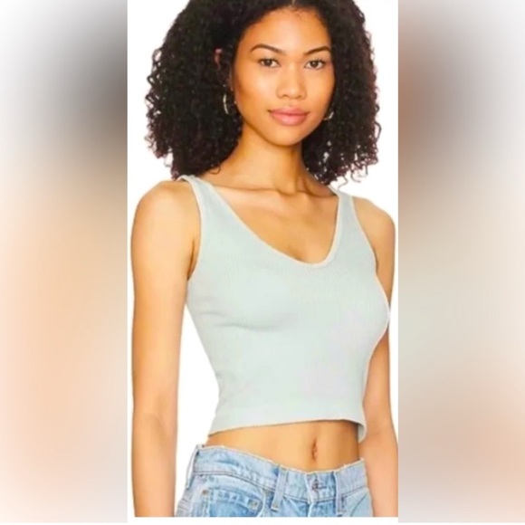 NWT Free People Solid Rib Brami Crop Top - Picture 2 of 4